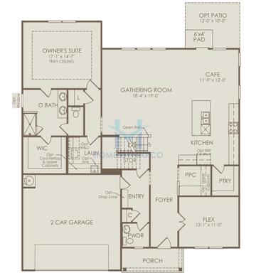 Photos of the Fieldcrest model in the Ashworth Estates subdivision in Powder Springs, GA
