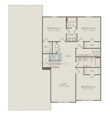 Fieldcrest model in Ashworth Estates, Powder Springs, GA, built by Pulte Homes