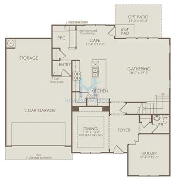 Photos of the Woodward model in the Briar Creek subdivision in Atlanta, GA