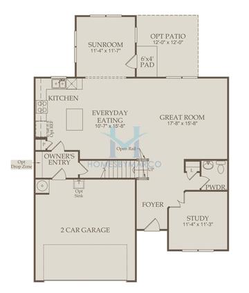 Photos of the Aspire model in the Berkeley Mill subdivision in Cumming, GA