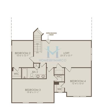 Photos of the Stonebrook model in the Forest Creek subdivision in Waxhaw, NC