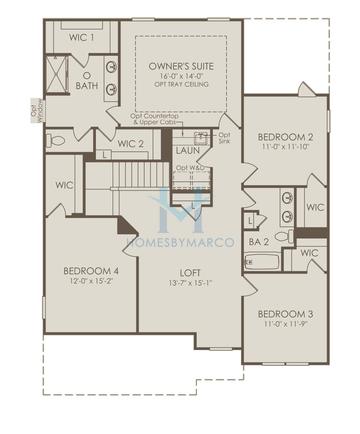 Continental model in Sierra Creek, Hoschton, GA, built by Pulte Homes