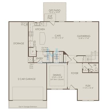 Photos of the Wingate model in the Sierra Creek subdivision in Hoschton, GA