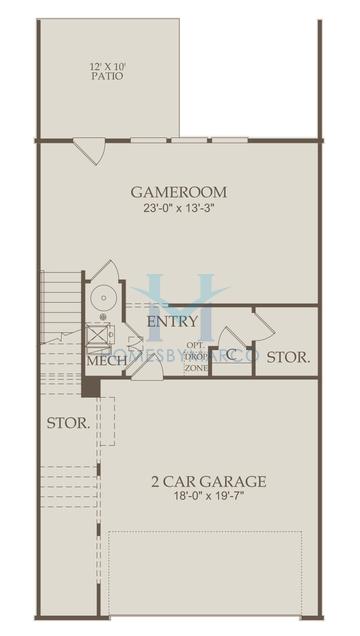 Photos of the Hutton model in the Altus at the Quarter subdivision in Atlanta, GA