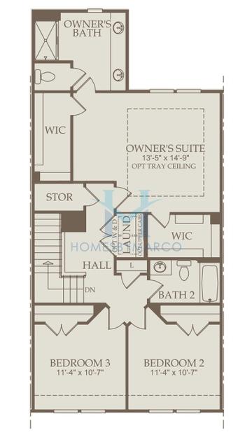 Carver model in Parkside at Mason Mill, Decatur, GA, built by Pulte Homes
