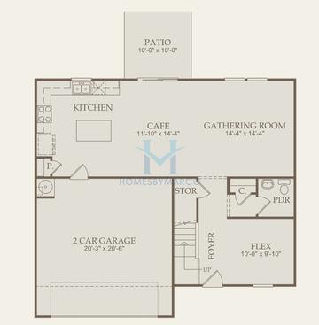 Photos of the Osprey model in the Avery Ridge subdivision in Gainesville, GA