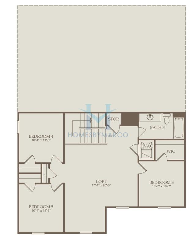 Starling model in Avery Ridge, Gainesville, GA, built by Centex