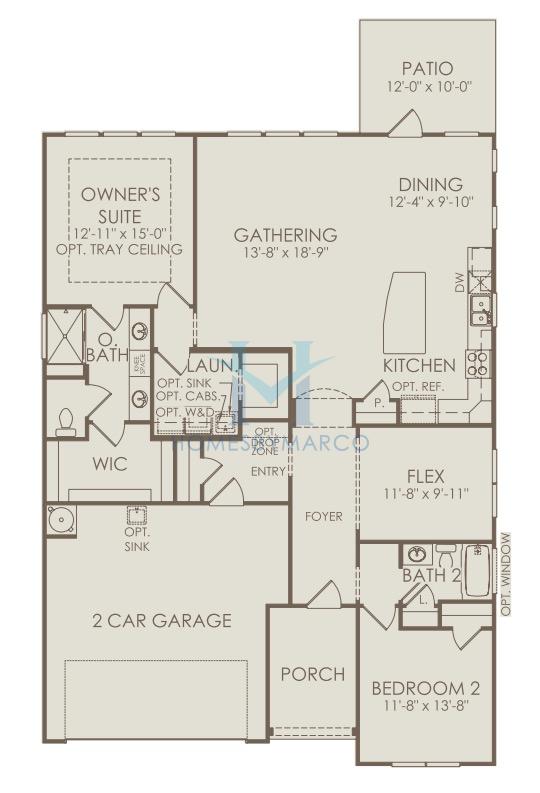 Photos of the Abbeyville model in the Del Webb Chateau Elan subdivision in Hoschton, GA