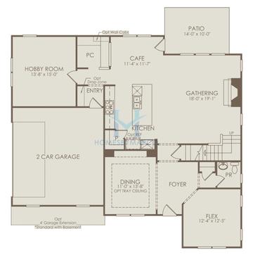 Photos of the Ward model in the Sterling Pointe subdivision in Cumming, GA