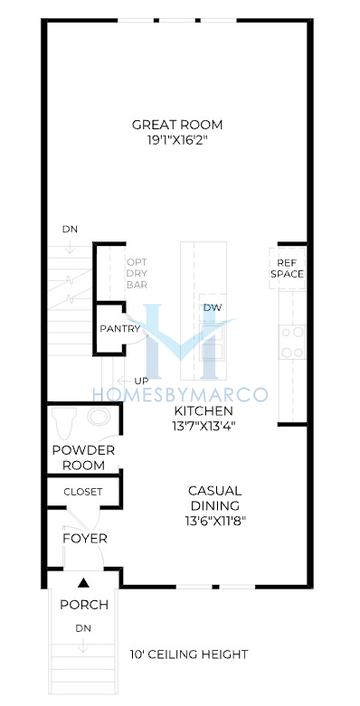 Fawcett model in 568 West, Atlanta, GA, built by Toll Brothers
