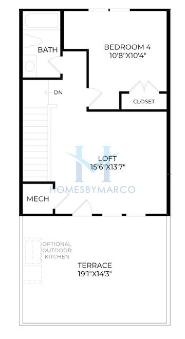 Fawcett model in 568 West, Atlanta, GA, built by Toll Brothers