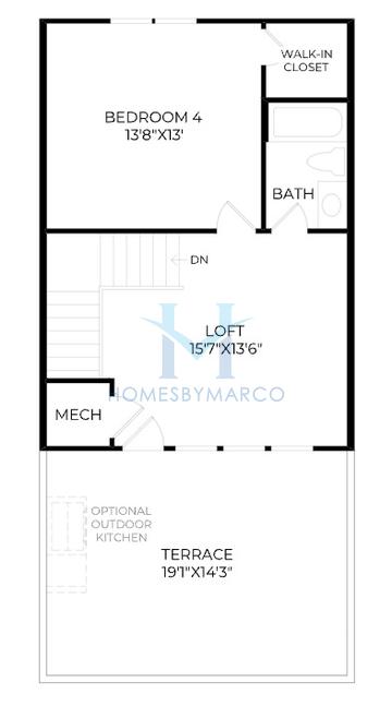 Adair model in 568 West, Atlanta, GA, built by Toll Brothers