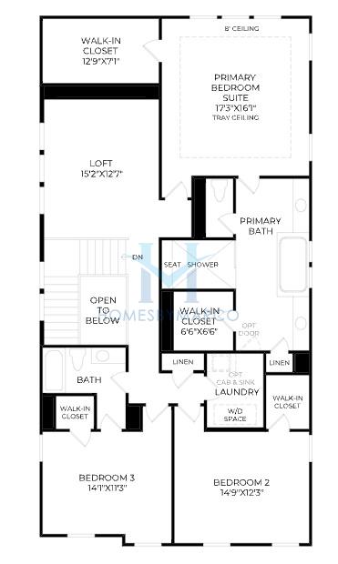 Tallulah model in Rowan Walk, Smyrna, GA, built by Toll Brothers