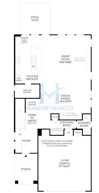 Tallulah model in Rowan Walk, Smyrna, GA, built by Toll Brothers