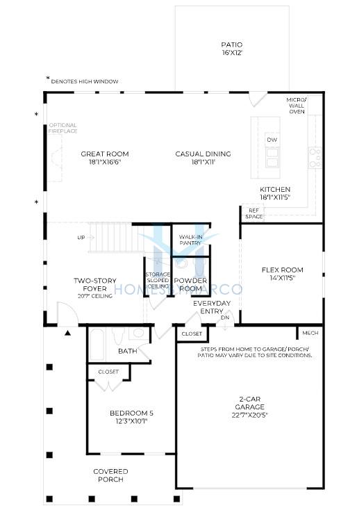Acworth model in Vista Ridge, Woodstock, GA, built by Toll Brothers