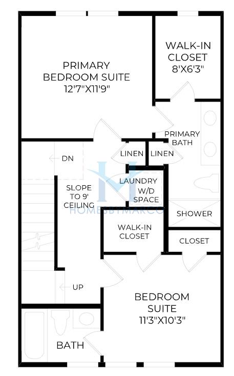 Winn model in Beckham Place at Morningside, Atlanta, GA, built by Toll Brothers