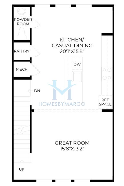 Winn model in Beckham Place at Morningside, Atlanta, GA, built by Toll Brothers