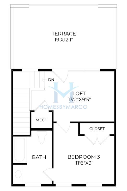 Winn model in Beckham Place at Morningside, Atlanta, GA, built by Toll Brothers