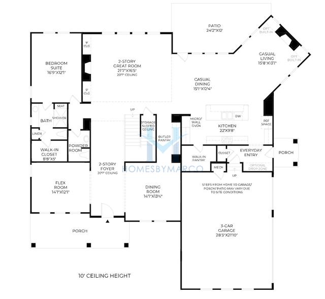 Photos of the Rosewater model in the Northfield at The Polo Fields subdivision in Cumming, GA