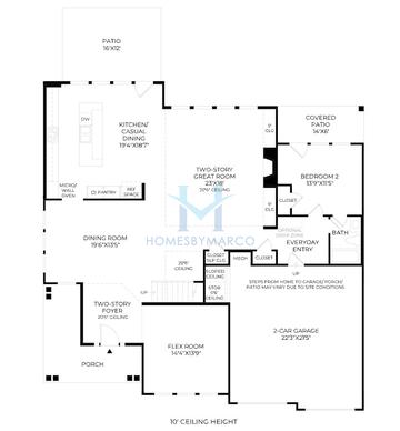 Photos of the Hendricks model in the Northbrooke subdivision in Cumming, GA