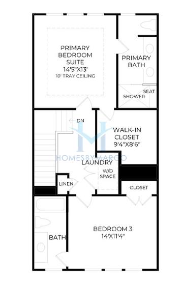 Henry model in Rowan Walk, Smyrna, GA, built by Toll Brothers