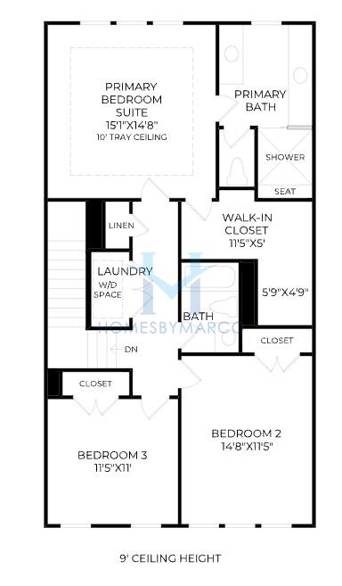 Remerton model in Rowan Walk, Smyrna, GA, built by Toll Brothers