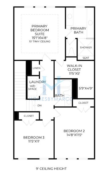Remerton model in Rowan Walk, Smyrna, GA, built by Toll Brothers