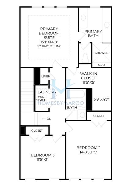 Rawlings model in Rowan Walk, Smyrna, GA, built by Toll Brothers