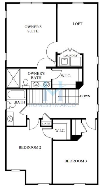 Brighton model in Caldwell Park, Mableton, GA, built by Crawford Creek Communities