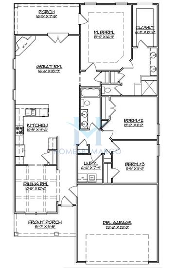 Photos of the Windsor model in the Cottage Links at Corrydell subdivision in Covington, GA
