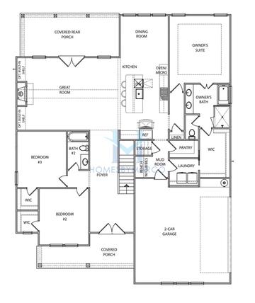 Photos of the Harrison model in the Long Hollow Landing subdivision in Gainesville, GA