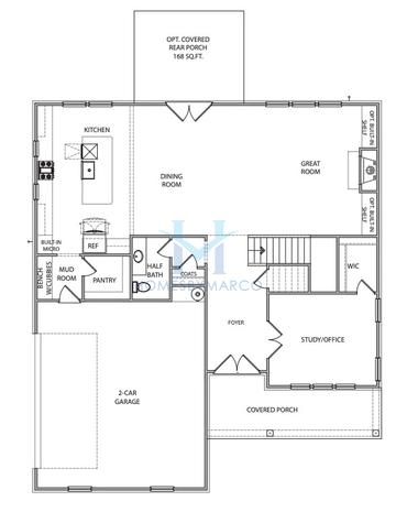 Vivienne model in Long Hollow Landing, Gainesville, GA, built by David Patterson Homes