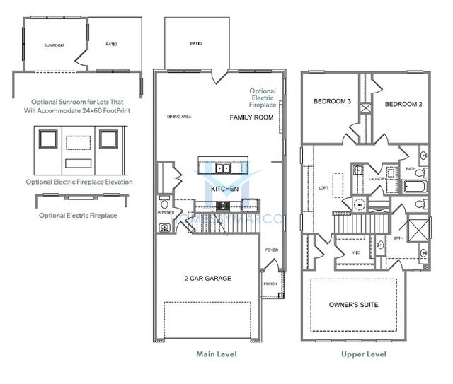 Photos of the Emerson model in the The Enclave at Mill Creek subdivision in Dacula, GA