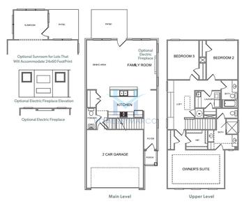 Photos of the Emerson model in the The Enclave at Mill Creek subdivision in Dacula, GA