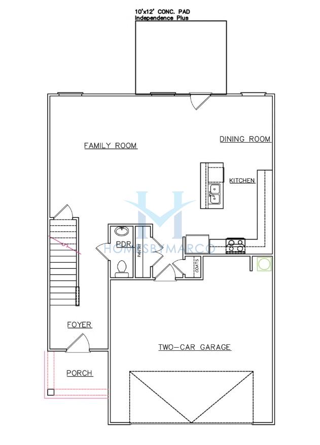 Photos of the Madison model in the River Walk Farm subdivision in Covington, GA