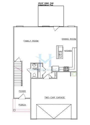 Photos of the Madison model in the River Walk Farm subdivision in Covington, GA