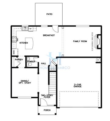 Yorkshire model in McPherson Woods, Dallas, GA, built by Stephen Elliott Homes