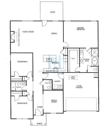 Photos of the Dunhill model in the Chimney Oaks subdivision in Homer, GA