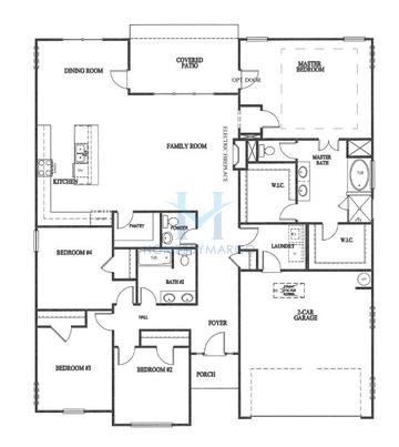Photos of the Oakdale model in the Chimney Oaks subdivision in Homer, GA