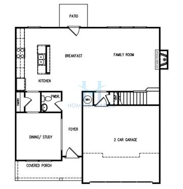 Photos of the Windhurst model in the Westlyn subdivision in Winder, GA