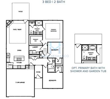 Photos of the Richmond II model in the Langston Place subdivision in Perry, GA