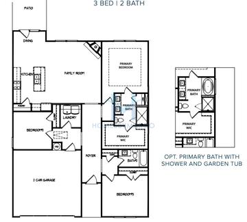 Photos of the Woodhaven model in the Langston Place subdivision in Perry, GA