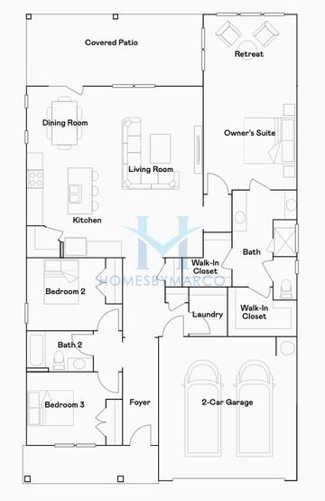 Camden model in The Court at Gainesville Township, Gainesville, GA, built by Lennar