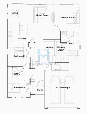 Photos of the Savannah model in the Candleberry Place subdivision in Sharpsburg, GA