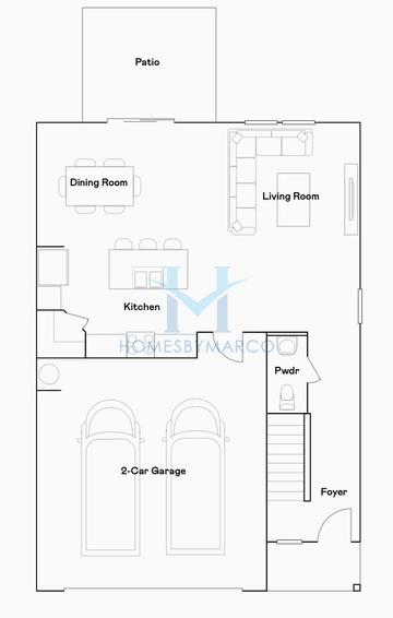 Photos of the Atlanta model in the Monticello Estates subdivision in Adairsville, GA