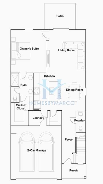 Photos of the Columbia model in the Heritage Point subdivision in Hampton, GA