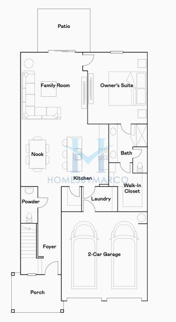 Photos of the Columbus model in the Millers Pointe subdivision in Conyers, GA