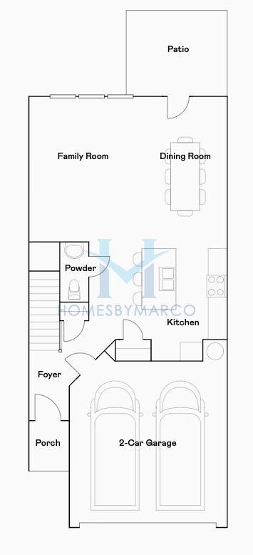 Photos of the Hawkins model in the Residences at Gateway subdivision in Bethlehem, GA