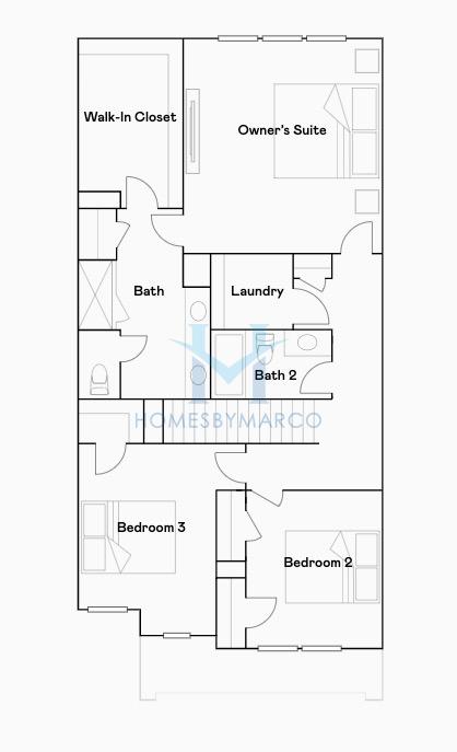 Smyrna model in Residences at Gateway, Winder, GA, built by Lennar