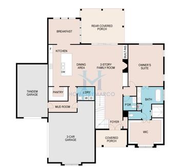 St. Ives model in The Parc at Caney, Cumming, GA, built by Epic Homes